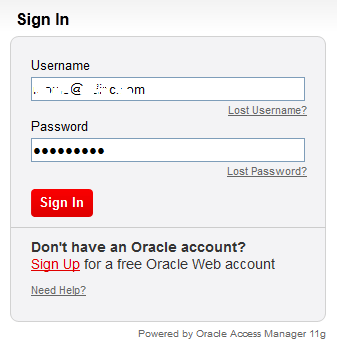 Oracle.com Sign In